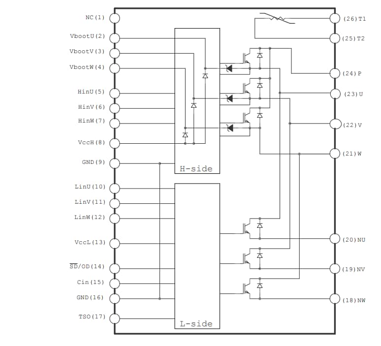 STMicroelectronics IGBT à court-circuit SLLIMM STGIB10CH60TS-L